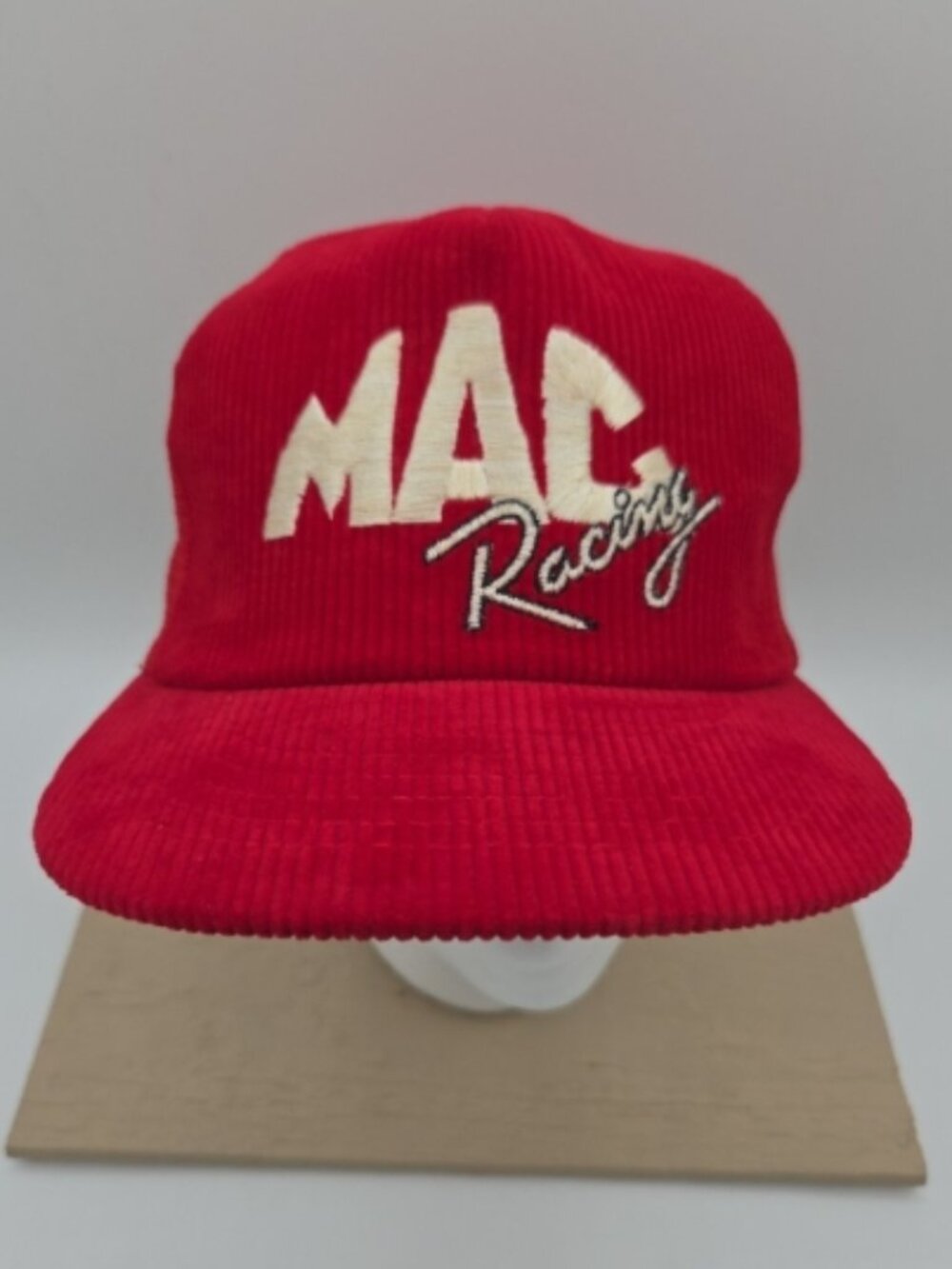 MAC Racing Vintage Trucker Hat – Swingster – Red Corduroy